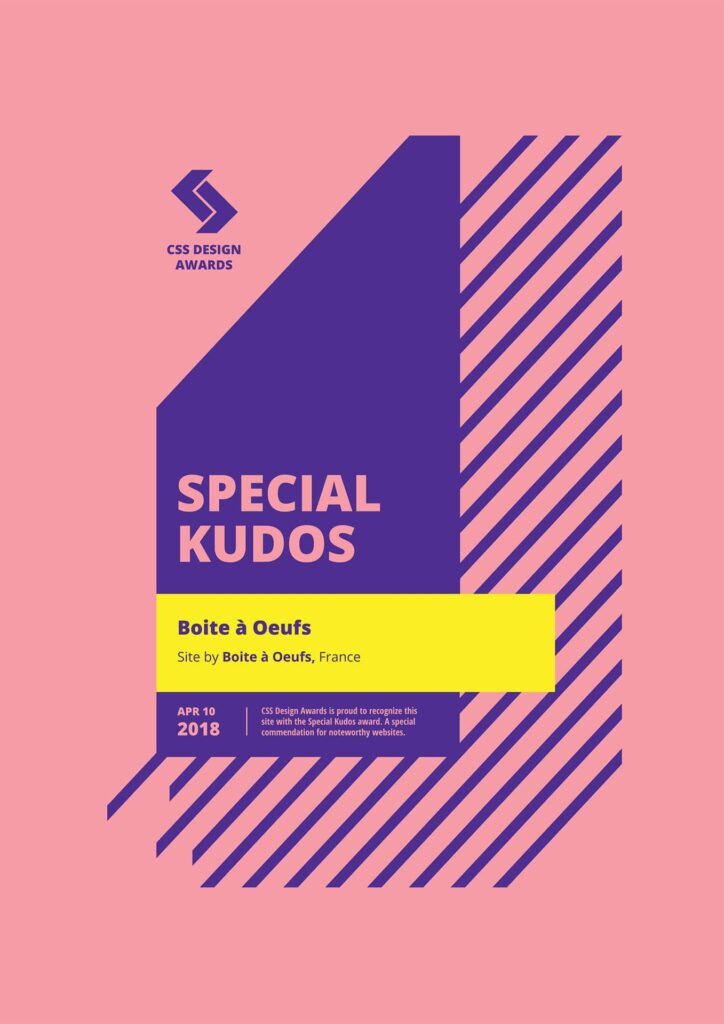 2018 04 10 CSSDA Boite a Oeufs Special Kudos - Boite à Oeufs récompensé