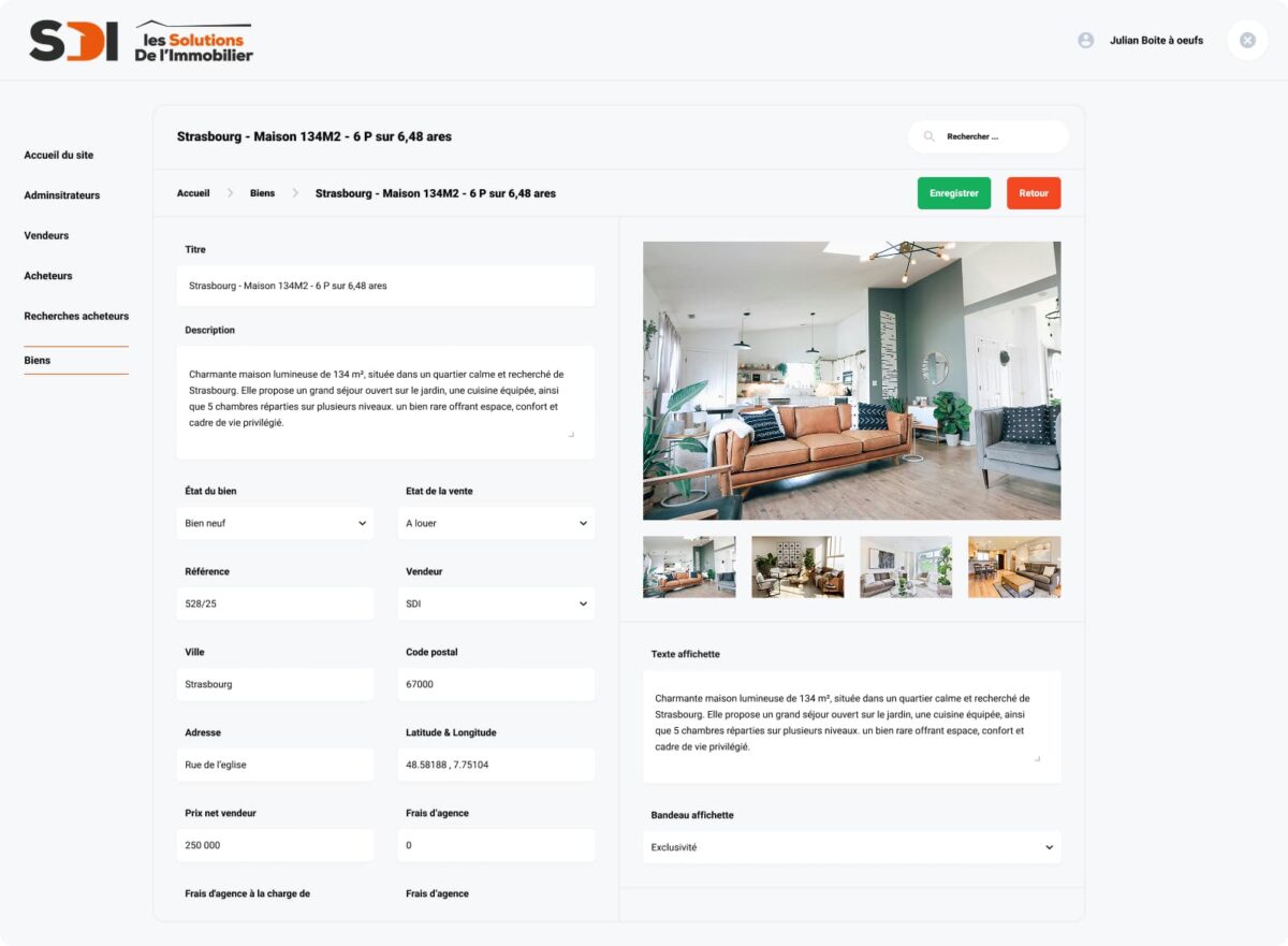 Task Board – 1600 - Développement spécifique, l’étude de cas avec SDI Immobilier, une agence immobilière en Alsace