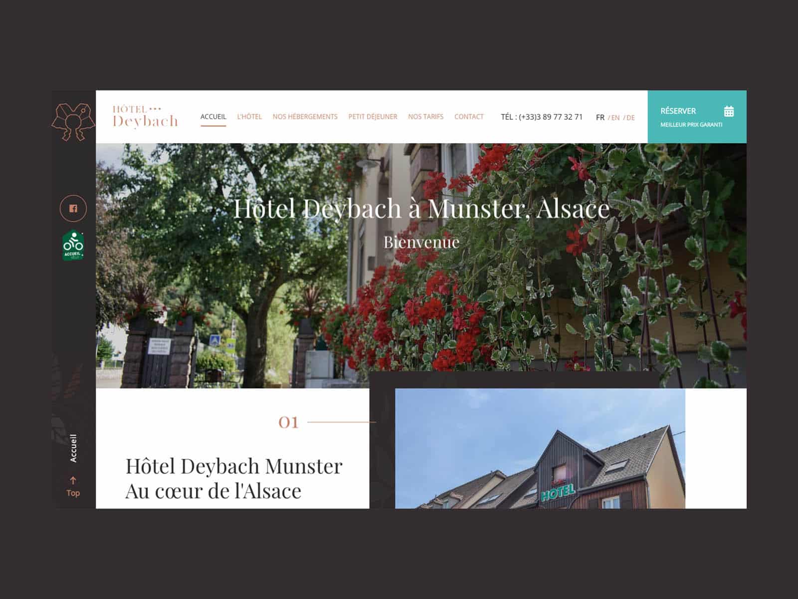 UX premium pour site internet d’hôtel et restaurant haut de gamme
