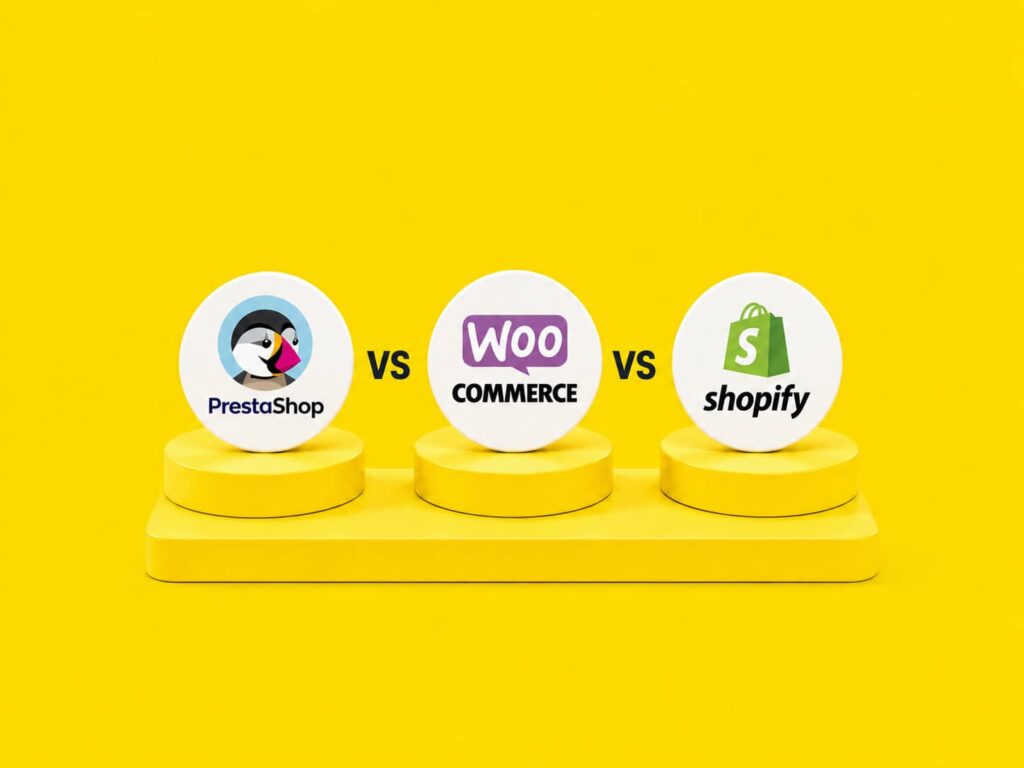 Shopify vs prestashop vs woocommerce - Le comparatif complet PrestaShop vs WooCommerce vs Shopify (édition 2026)