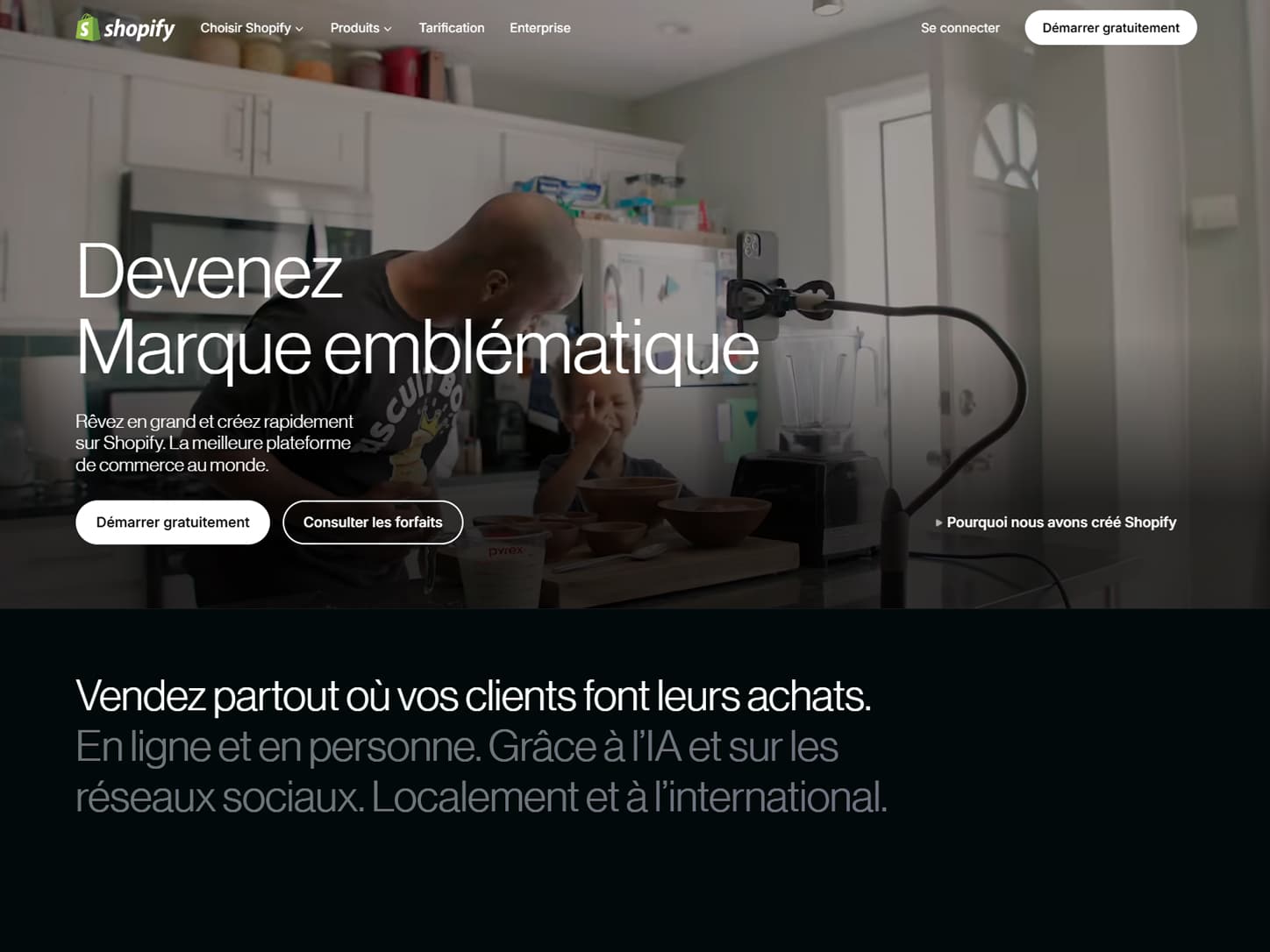 Agence web shopify