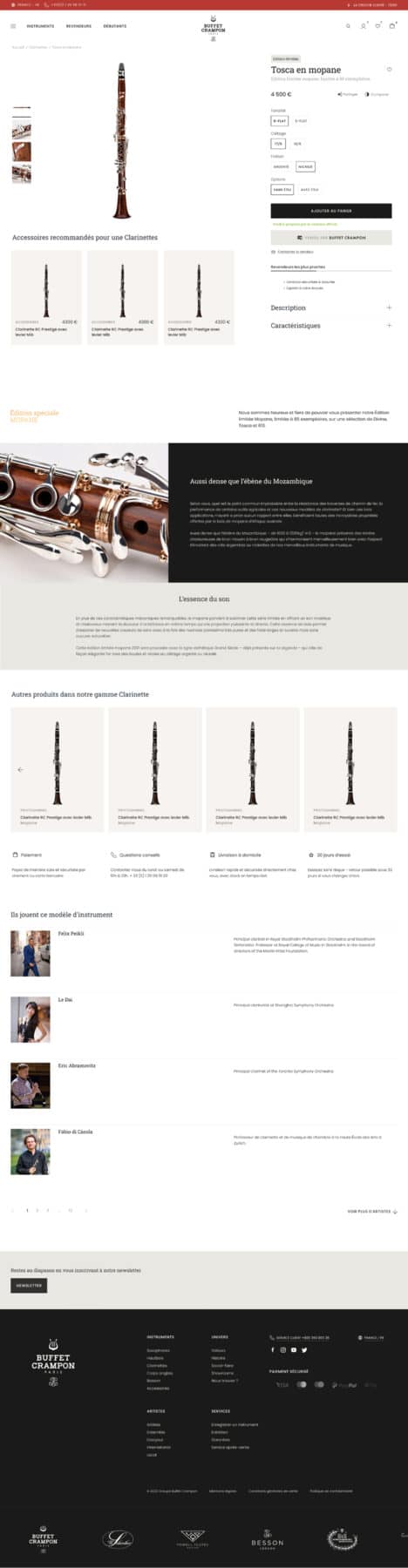 buffet crampon produit - Buffet Crampon